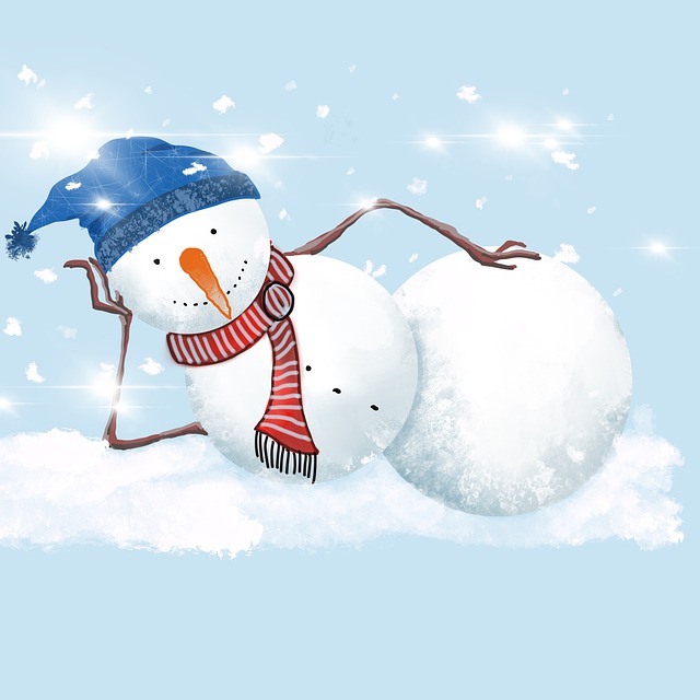Schneemann, Winter, Weihnachten, Schnee