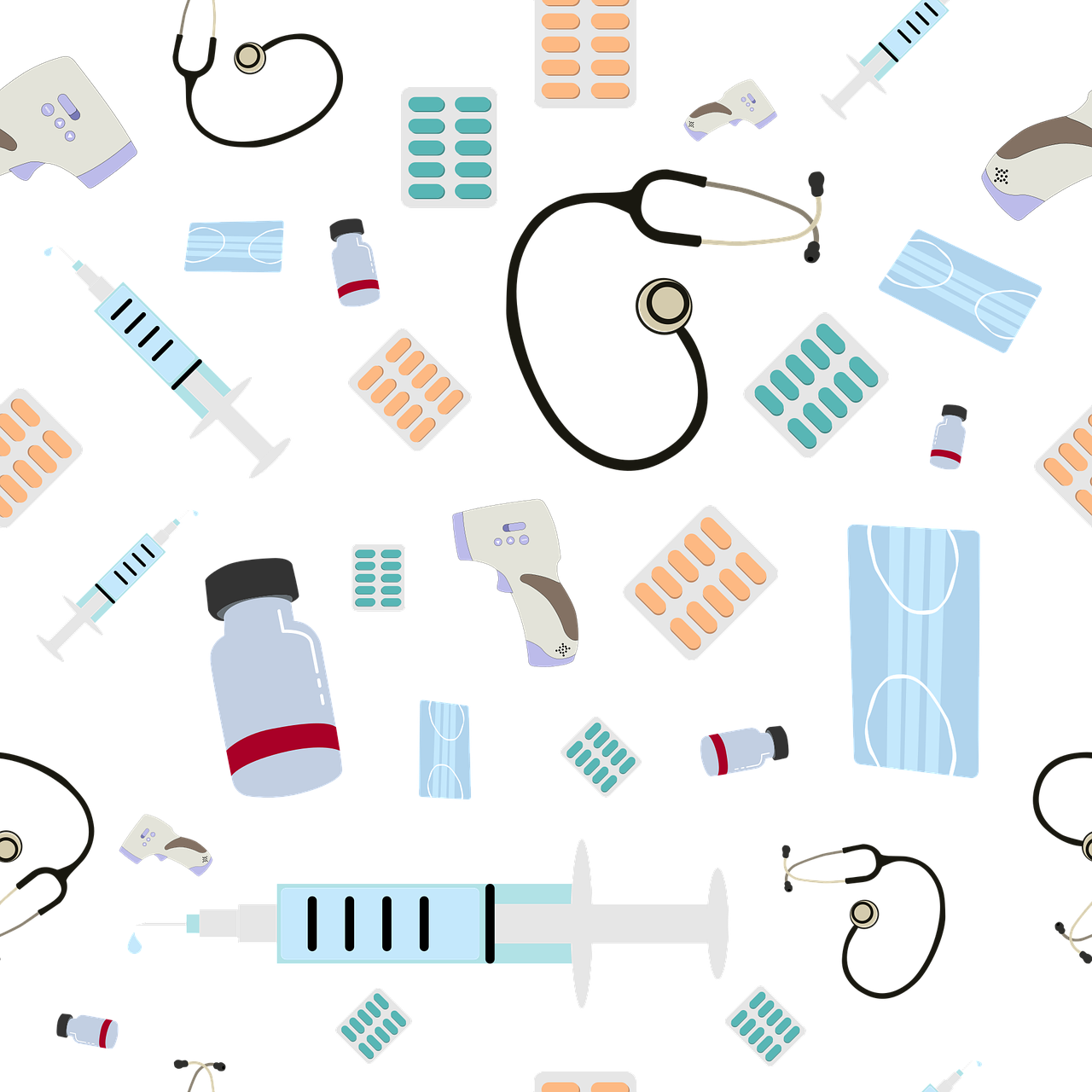 Medical Vector Pattern Download Coronavirus, Medical, Pattern. Royalty-Free Vector Graphic ...