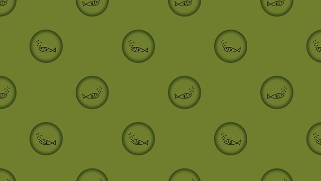 Free fish bubble pattern illustration