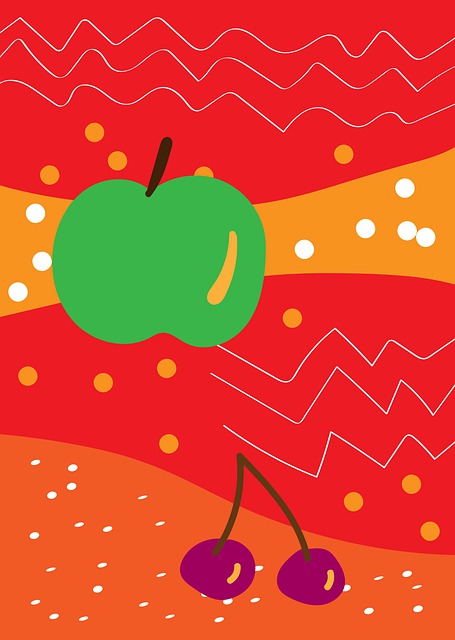 Free Vegan Apple illustration and picture