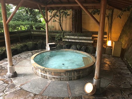 Onsen, Japan, Hinoki, Træ, Pool