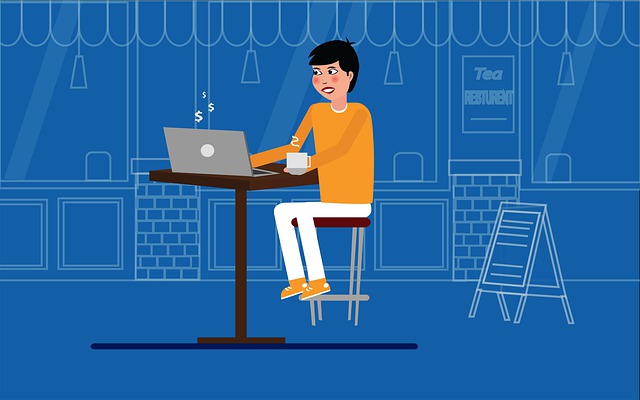Free tea time work illustration
