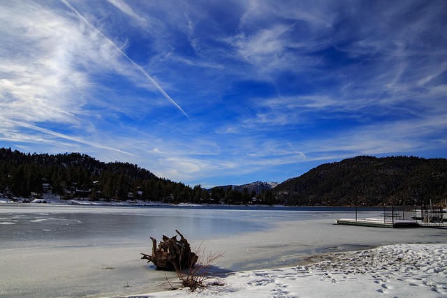 Free Big Bear Lake Frozen Lake photo and picture