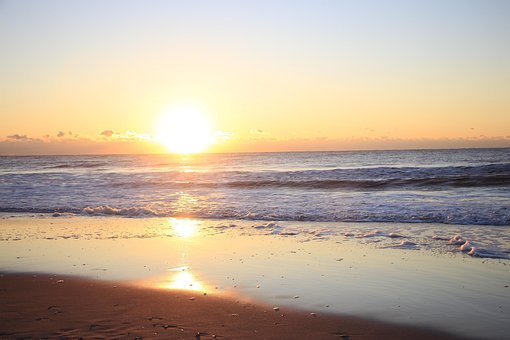 Free Sunrise Sea photo and picture
