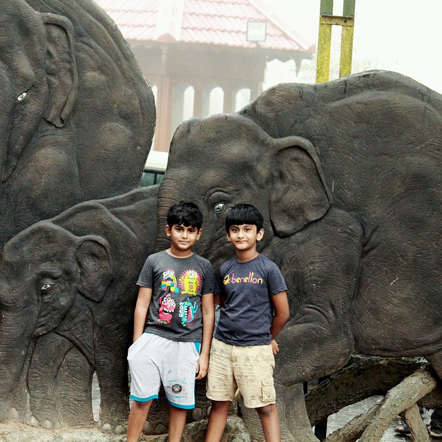 Niños, Pose, Vendaje, Chicos Guapos