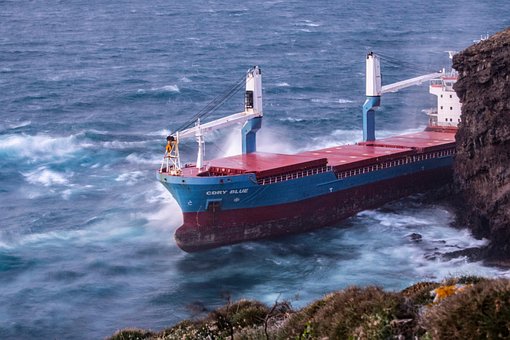 Cdry Синий, Грузовое Судно, Море, Судно