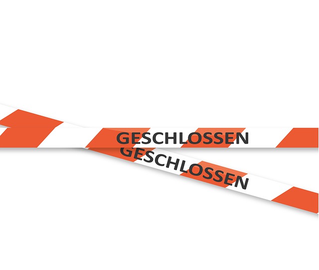 Free barrier shut off closed illustration