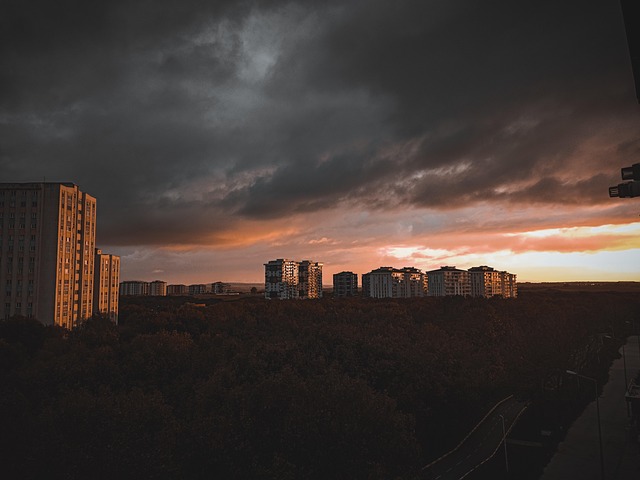 Zeitraffer, Sonnenuntergang, Himmel