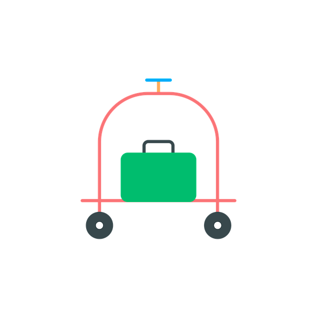 Free hotel trolley bag illustration