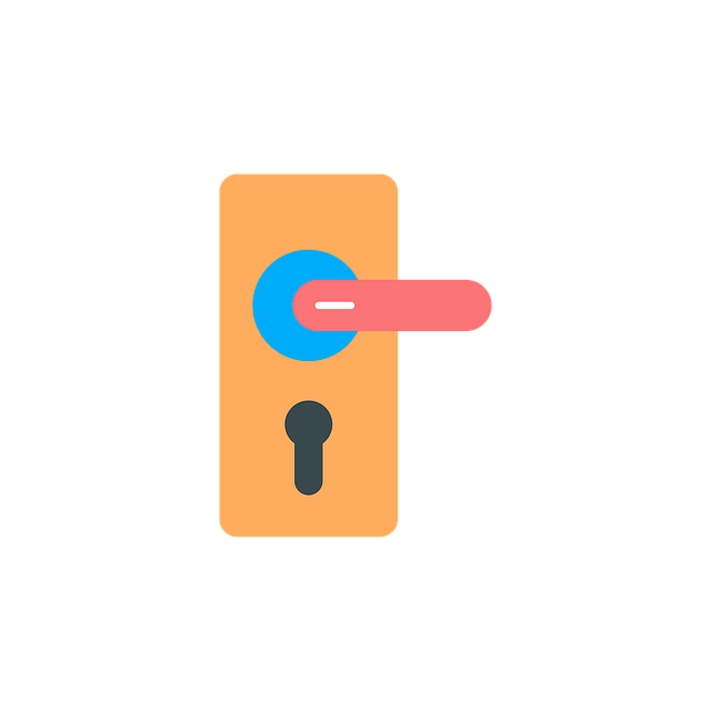 Free door locker keyhole illustration