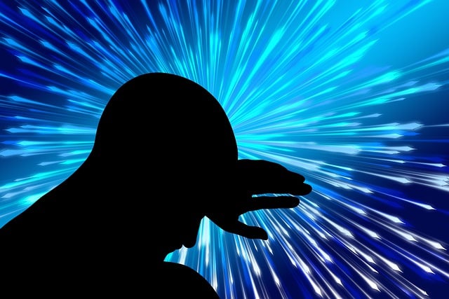 Free man silhouette explosion illustration