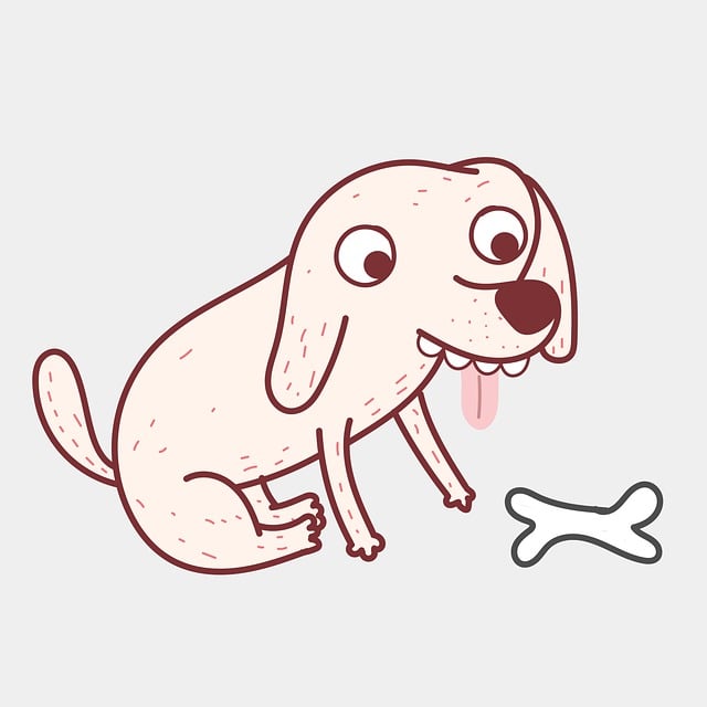 Free dog animal food illustration