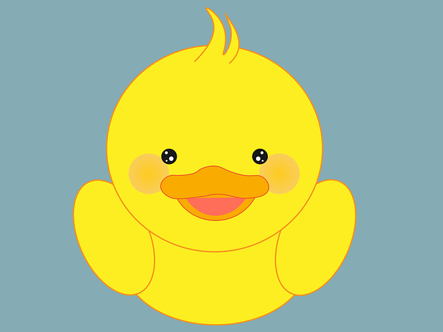 Free duck cute chick illustration