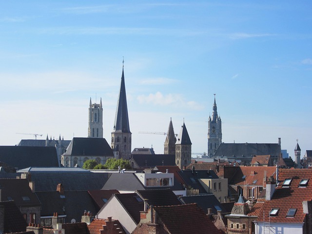 Free Ghent Skyline photo and picture