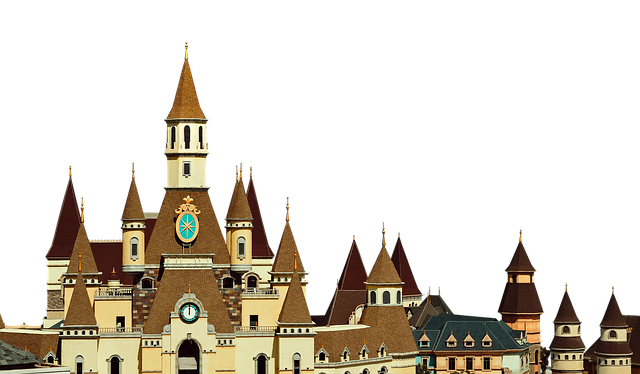 Download free HD stock image of Castle Roofs Free castle roofs architecture illustration