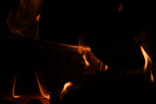Feuer, Kohlen, Flamme, Gemütlich, Kamin