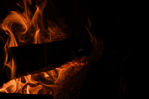 Feuer, Kohlen, Flamme, Gemütlich, Kamin