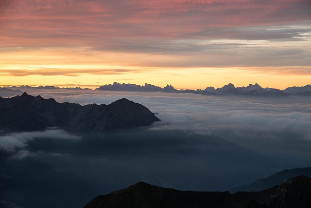 Free Mountain Ranges Sea Of Clouds photo and picture