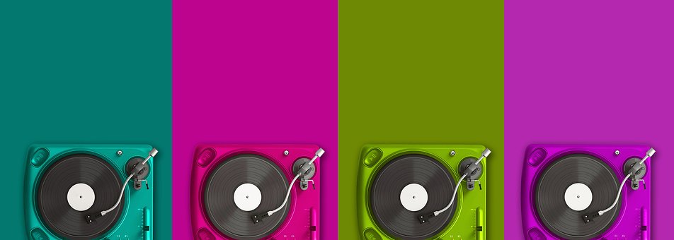 Musikkspiller, Retro, Vinyl, Musikk