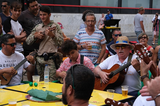 Free Street Festival Guitar Player photo and picture