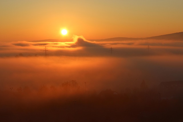 Free Sunrise Fog photo and picture