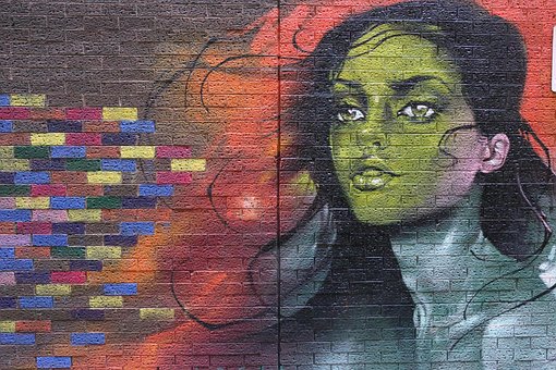 Straße, Kunst, Graffiti, Malen