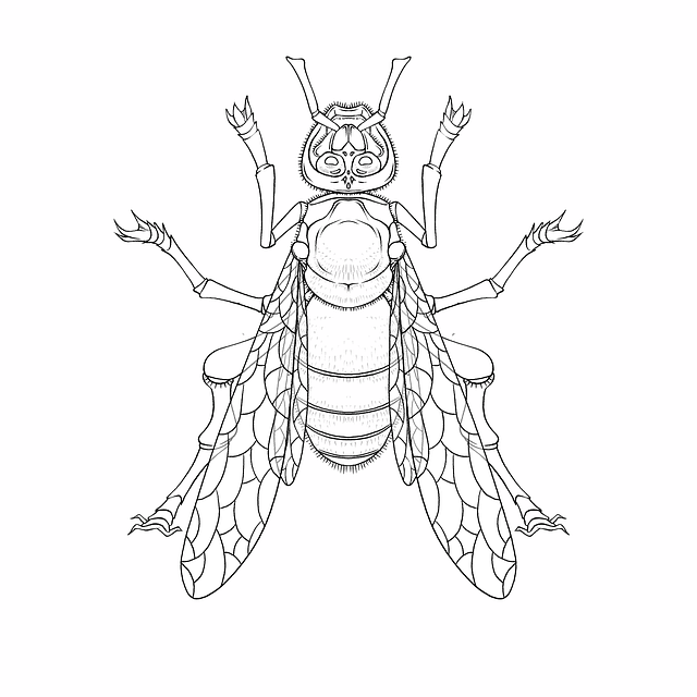 Free hornet bee insect illustration
