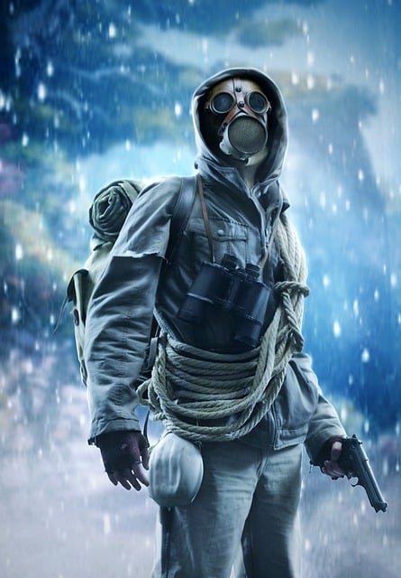 Free soldier gun snow illustration