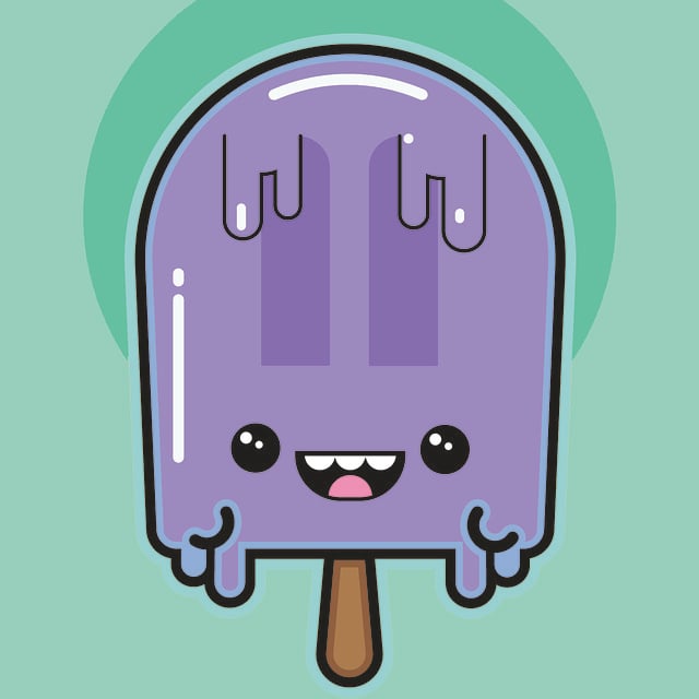Free popsicle dessert smile illustration