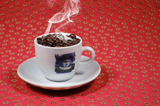Kaffee, Tasse, Espresso, Kaffeebohnen