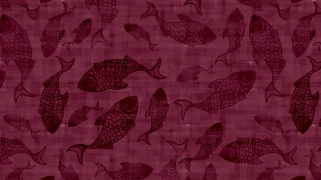 Free fish animal pattern illustration