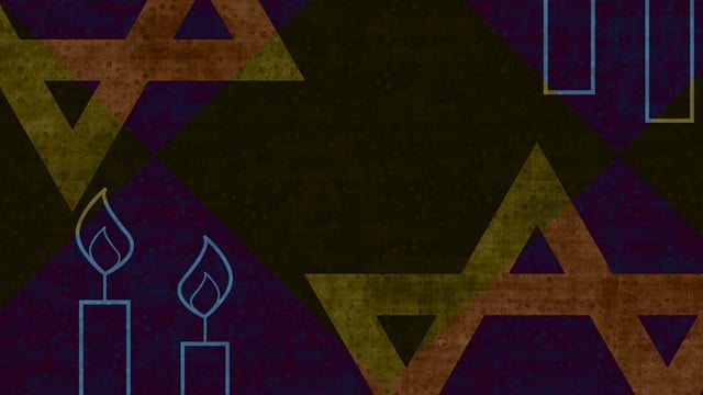 Free candles star of david background illustration
