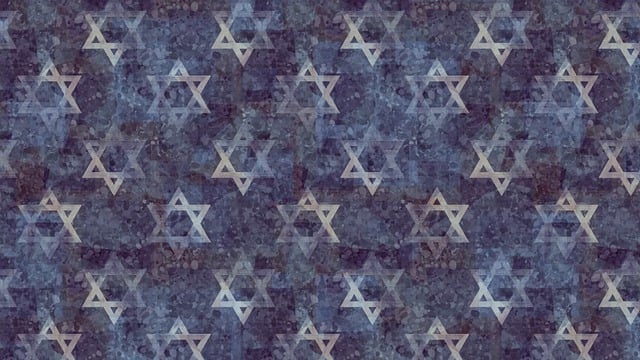 Free star of david pattern background illustration