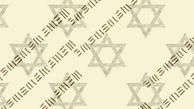 Free star of david pattern background illustration