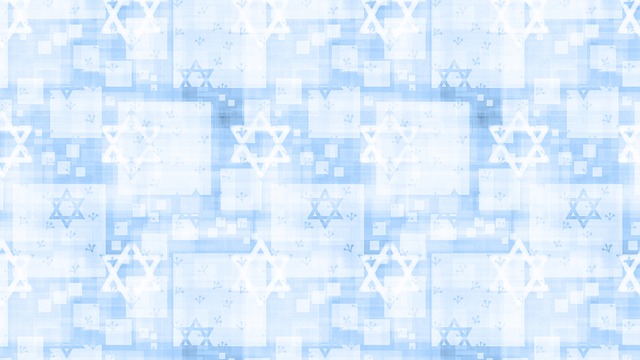 Free digital paper star of david pattern illustration