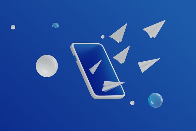 Free telegram plane internet illustration