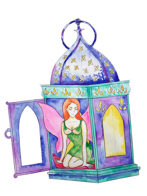 Free fairy nymph elf illustration