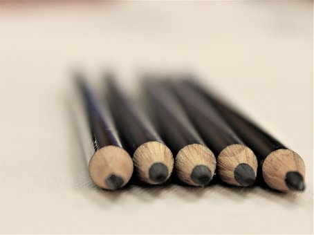 Free Black Pencils White Foreground photo and picture