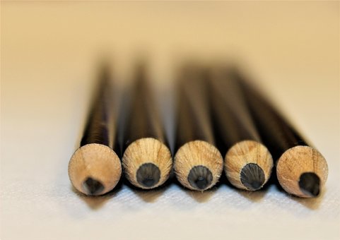 Free Black Pencils White Foreground photo and picture