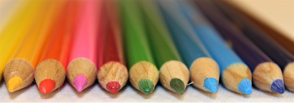 Free Multi-Colored Pencils photo and picture
