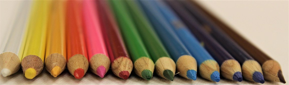 Free Rainbow Color Pencils photo and picture