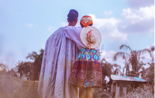 Free Couple Afro illustration and picture