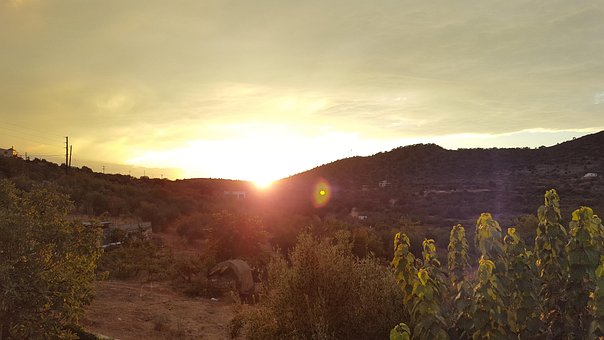 Sonnenuntergang, Crete, Griechenland