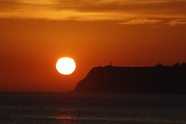 Sonnenaufgang, Asturias, Barca, Fischer