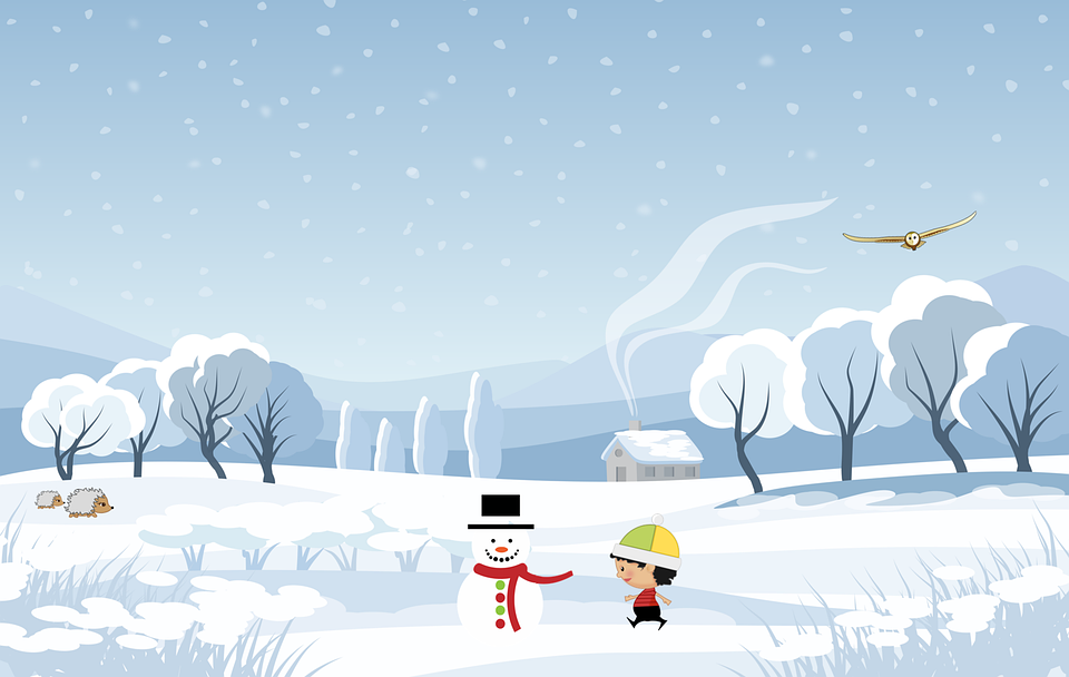少年 雪だるま 山嵐 Pixabayの無料画像