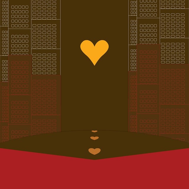 Free the luv path comic heart shape fresh beginning illustration