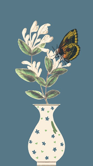 Free Flower Flower With Vase illustration and picture