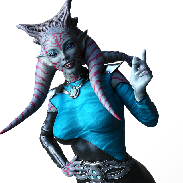 Download free HD stock image of Character Alien Free character alien women illustration