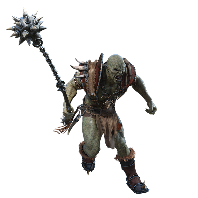 Free character orc warrior illustration
