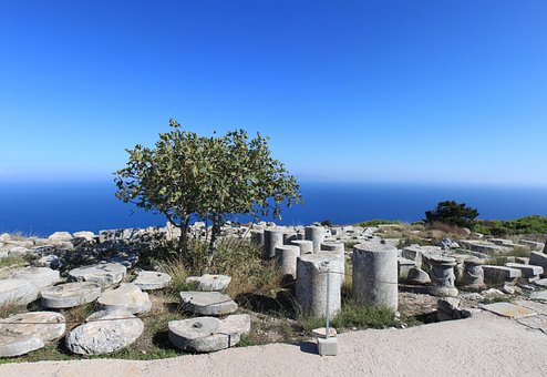 Free Santorini Ancient Thira photo and picture